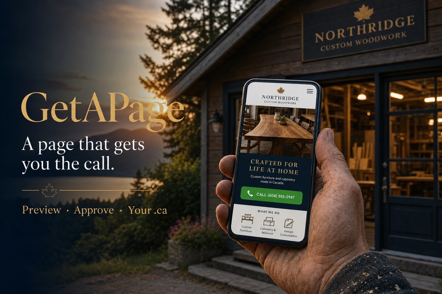 GetAPage — a page that gets you the call