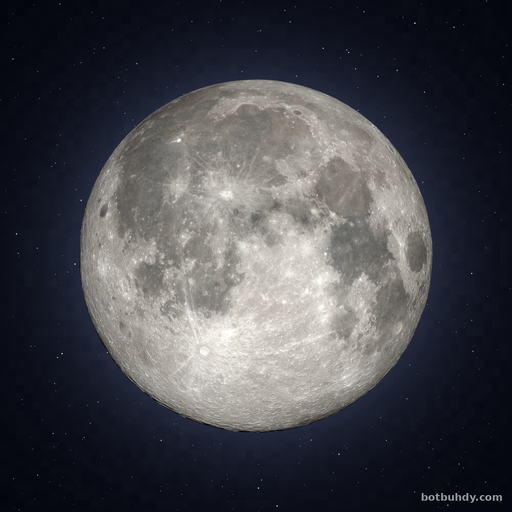 The full Hunter's Moon of October 26, 2026, glowing against a starry night sky